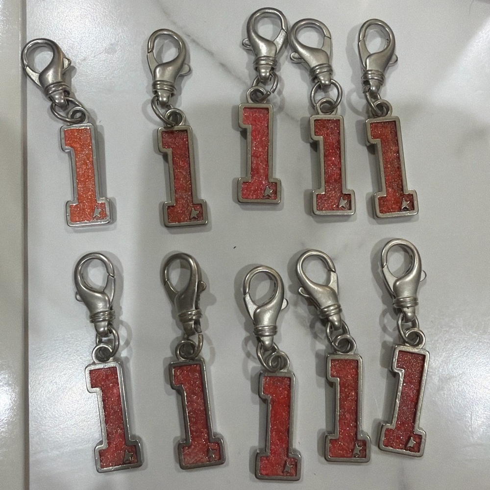 Golden Goose Number 1 Charm Orange Enamel – Authentic Multiple available